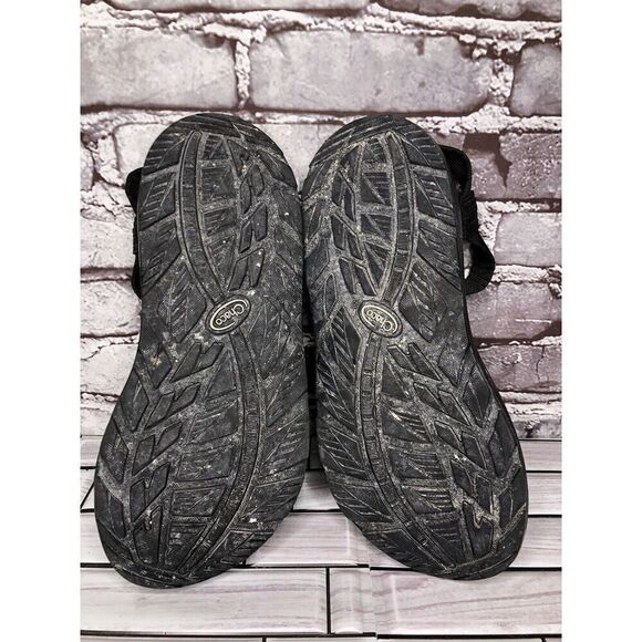 Chaco Black Synthetic Cross Strap Hiking Rubber Sole Sandals Men’s Sz 9M US/42EU - Picture 9 of 15